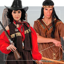 Disfraces de indios y vaqueros